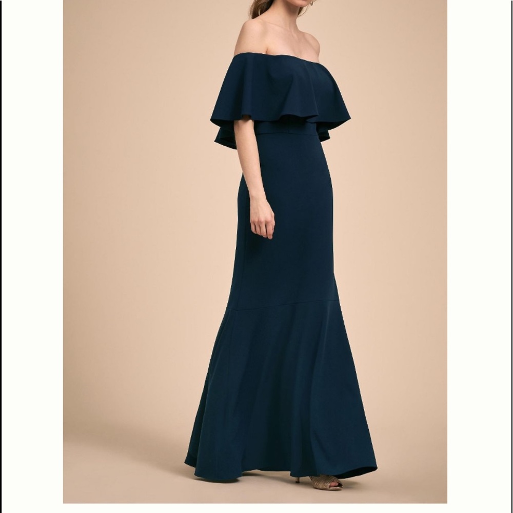 BHLDN off the shoulder formal dress